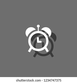 An Illustrated Icon Isolated on a Background - Alarm