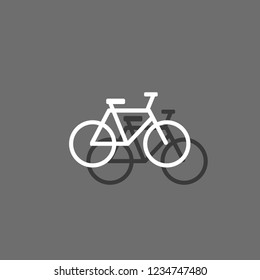 An Illustrated Icon Isolated on a Background - Bicycle