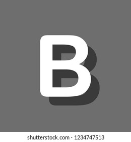An Illustrated Icon Isolated on a Background - B
