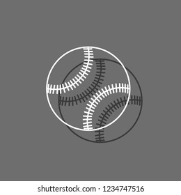 An Illustrated Icon Isolated on a Background - Baseball
