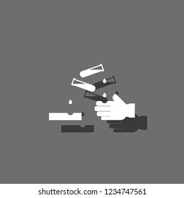 An Illustrated Icon Isolated on a Background - Acidic Substances