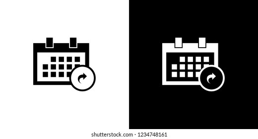 An Illustrated Icon Isolated on a Background - Square Calendar Share