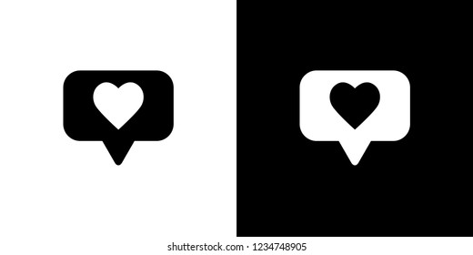 An Illustrated Icon Isolated on a Background - Social Media Love