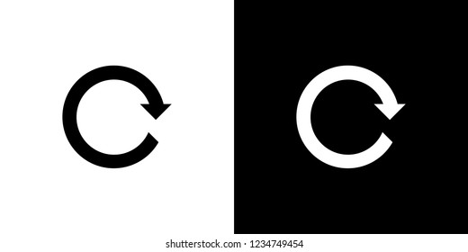 An Illustrated Icon Isolated on a Background - Refresh Forward