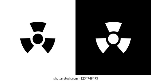 An Illustrated Icon Isolated on a Background - Radio Active Round