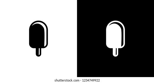 An Illustrated Icon Isolated on a Background - Ice Lolly