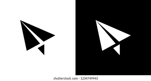 An Illustrated Icon Isolated on a Background - Paper Plane