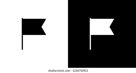 An Illustrated Icon Isolated on a Background - Cut Out Flag