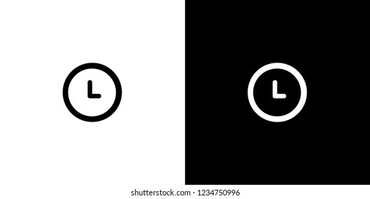 An Illustrated Icon Isolated on a Background - Clock
