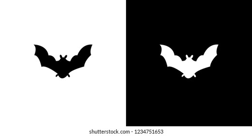 An Illustrated Icon Isolated on a Background - Bat