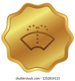 An Illustrated Icon Isolated on a Background - Windscreen Wipers Spray Light