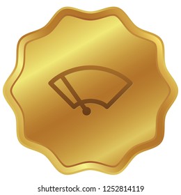 An Illustrated Icon Isolated on a Background - Windscreen Wipers Light
