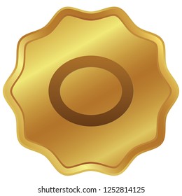 An Illustrated Icon Isolated on a Background - Whole Note