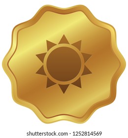 An Illustrated Icon Isolated on a Background - Star