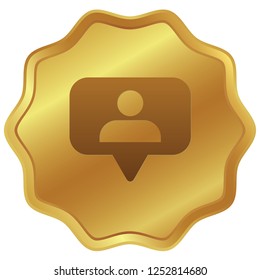 An Illustrated Icon Isolated on a Background - Social Media Person