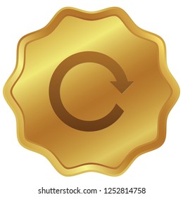 An Illustrated Icon Isolated on a Background - Refresh Forward
