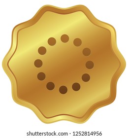 An Illustrated Icon Isolated on a Background - Round Loading