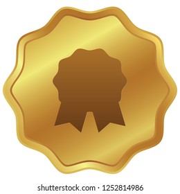 An Illustrated Icon Isolated on a Background - Rosette