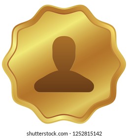 An Illustrated Icon Isolated on a Background - Person