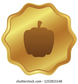 An Illustrated Icon Isolated on a Background - Pepper
