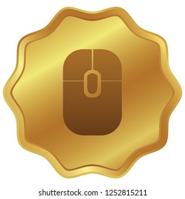 An Illustrated Icon Isolated on a Background - Mouse