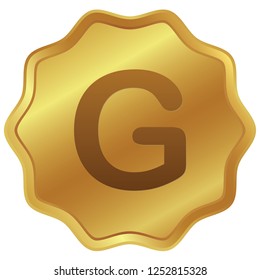 An Illustrated Icon Isolated on a Background - G