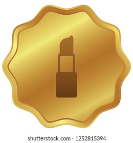 An Illustrated Icon Isolated on a Background - Lipstick