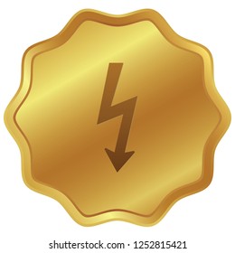 An Illustrated Icon Isolated on a Background - Lightning