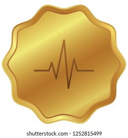 An Illustrated Icon Isolated on a Background - Heartbeat