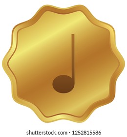 An Illustrated Icon Isolated on a Background - Crotchet