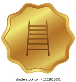 An Illustrated Icon Isolated on a Background - Fire Ladder