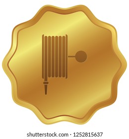 An Illustrated Icon Isolated on a Background - Fire Hose