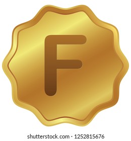 An Illustrated Icon Isolated on a Background - F