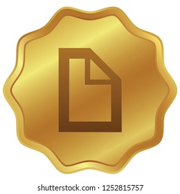 An Illustrated Icon Isolated on a Background - Document Folded Corner