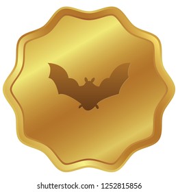 An Illustrated Icon Isolated on a Background - Bat