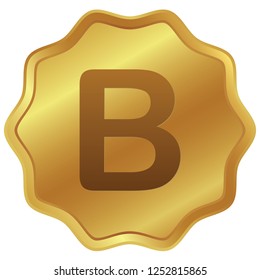 An Illustrated Icon Isolated on a Background - B