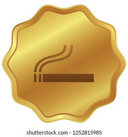 An Illustrated Icon Isolated on a Background - Cigarette