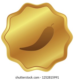 An Illustrated Icon Isolated on a Background - Chilli Pepper