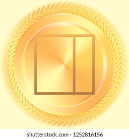 An Illustrated Icon Isolated on a Background - Web Wireframe Split Right