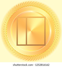 An Illustrated Icon Isolated on a Background - Web Wireframe Split Left