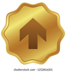 An Illustrated Icon Isolated on a Background - Arrow Up