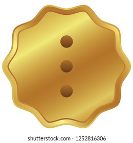 An Illustrated Icon Isolated on a Background - 3 Dots Menu