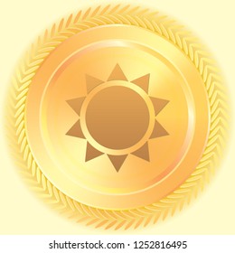 An Illustrated Icon Isolated on a Background - Star