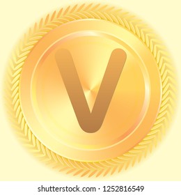 An Illustrated Icon Isolated on a Background - V