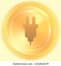 An Illustrated Icon Isolated on a Background - Universal Plug