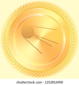 An Illustrated Icon Isolated on a Background - Sputnik