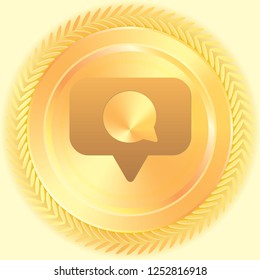 An Illustrated Icon Isolated on a Background - Social Media Message