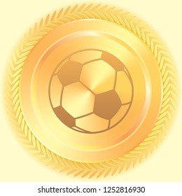 An Illustrated Icon Isolated on a Background - Soccer Ball