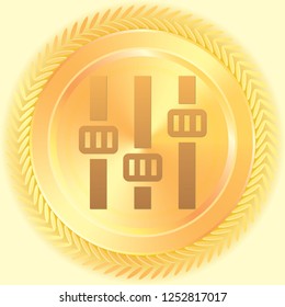 An Illustrated Icon Isolated on a Background - Settings