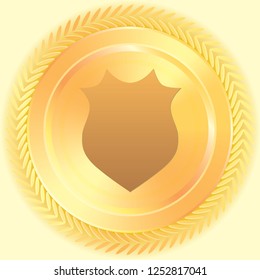 An Illustrated Icon Isolated on a Background - Pointy Shield